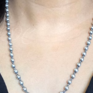 Silver ball chain