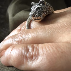Marcasite Cheetah Ring