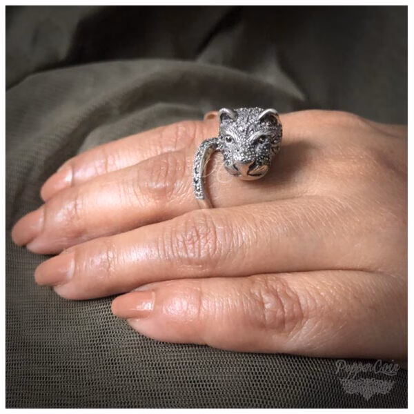 Marcasite Cheetah Ring - Image 4
