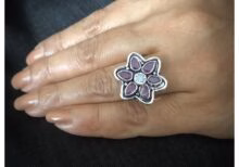 Flower Rotating Finger Ring - Image 5