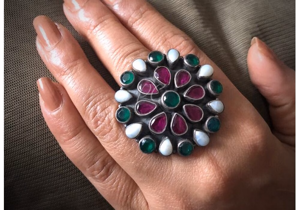 Multicolour Finger Ring