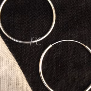 Silver Hoops