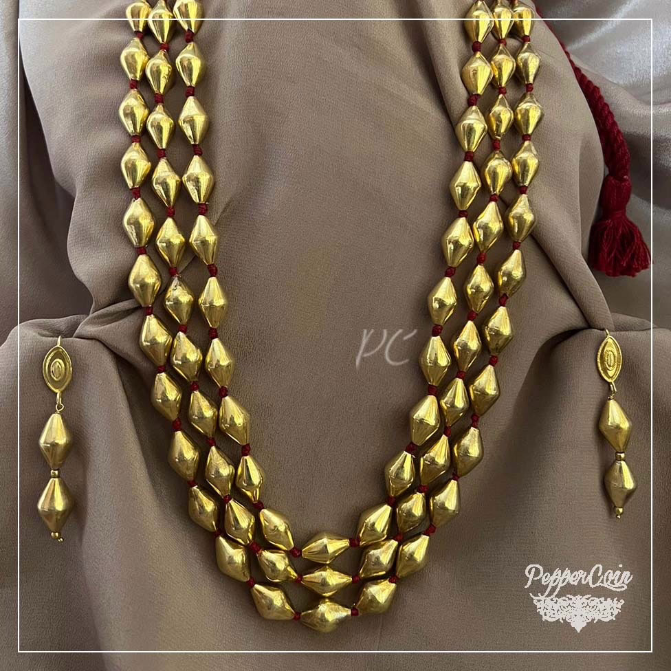 Dholki Wax Beads Neckpiece - Image 2