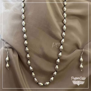 Dholki Wax Beads Neckpiece